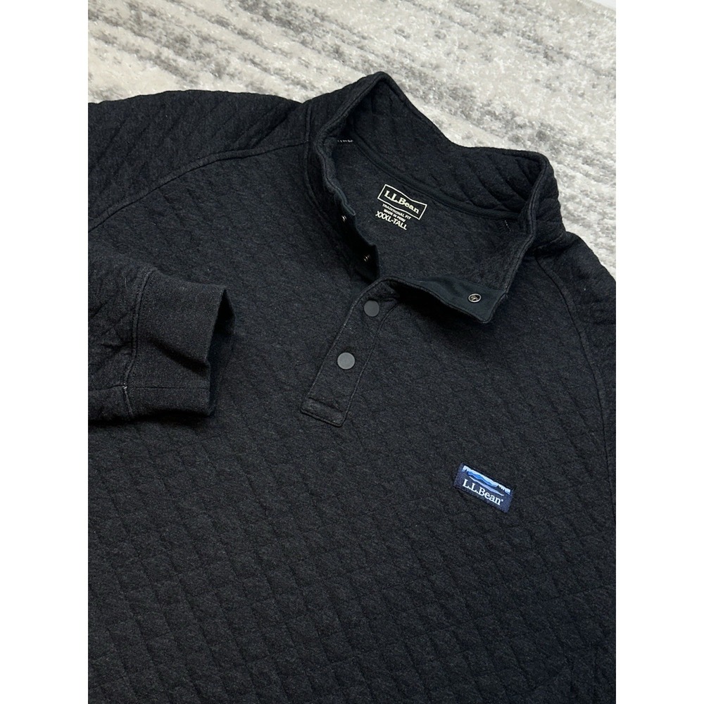 L.L. Bean Quilted 1/4 Snap Pullover Sweatshirt Men's Size 3XLT Tradition Fit